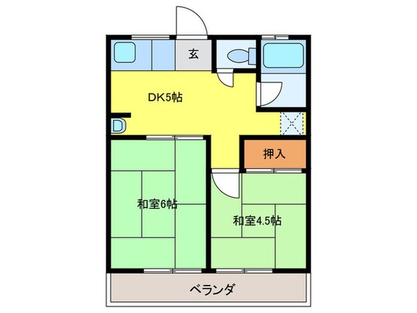 シティハイムOHHATAの物件間取画像